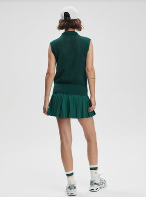 Allena Half Zip Vest - Forest