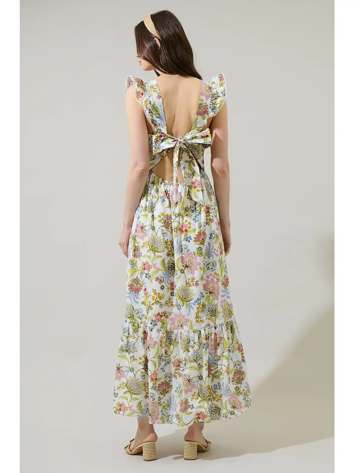 Pamela Ruffle Maxi Dress