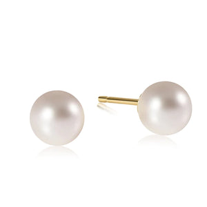 Classic Ball Stud - Pearl