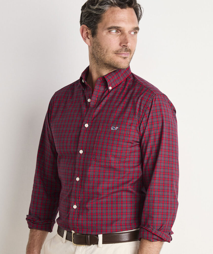 Vineyard Vines Tartan Stretch Poplin Shirt