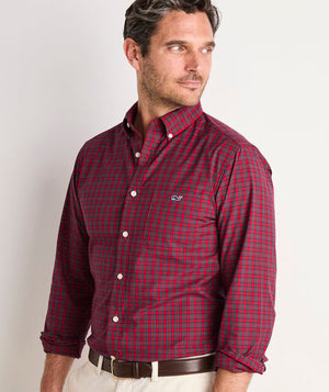 Vineyard Vines Tartan Stretch Poplin Shirt