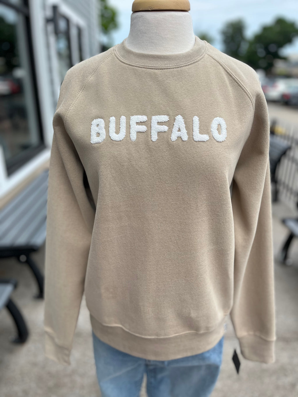 Buffalo Crewneck Sweatshirt - Driftwood