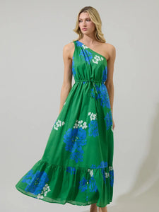 Halle Floral One Shoulder Maxi