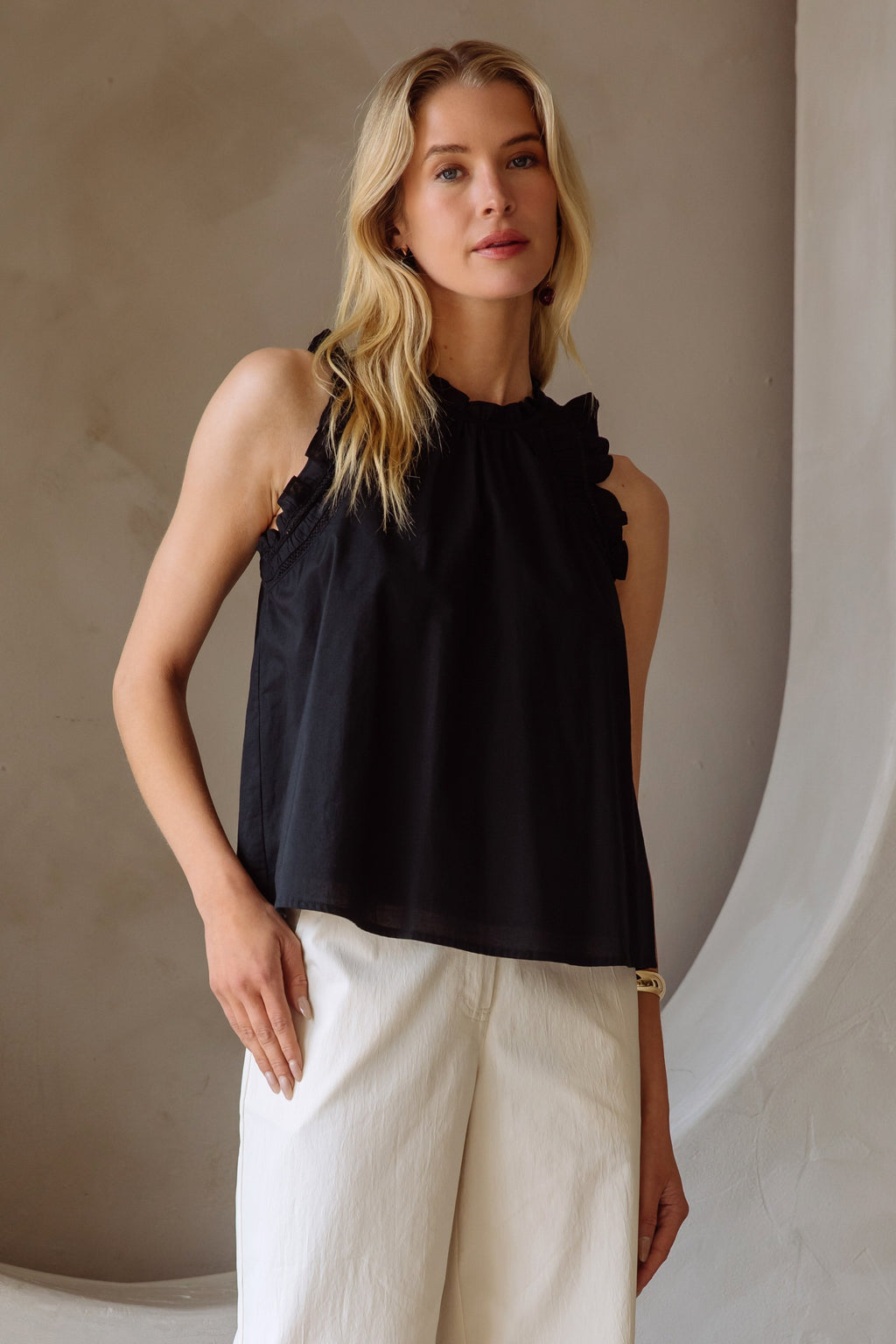 Black Sleeveless Top