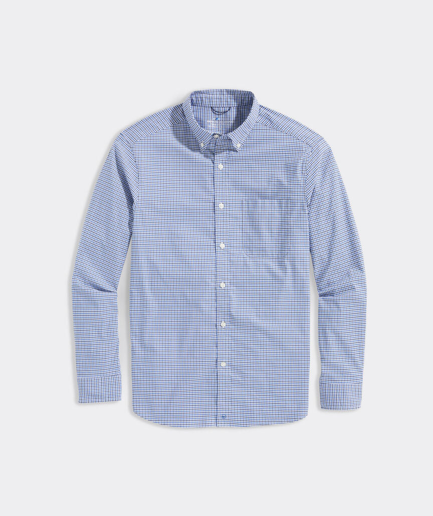 On-The-Go brrrº Tattersall Shirt - Maritime Blue