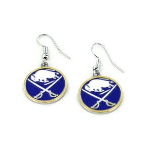 Buffalo Sabres Logo Drop Earrings