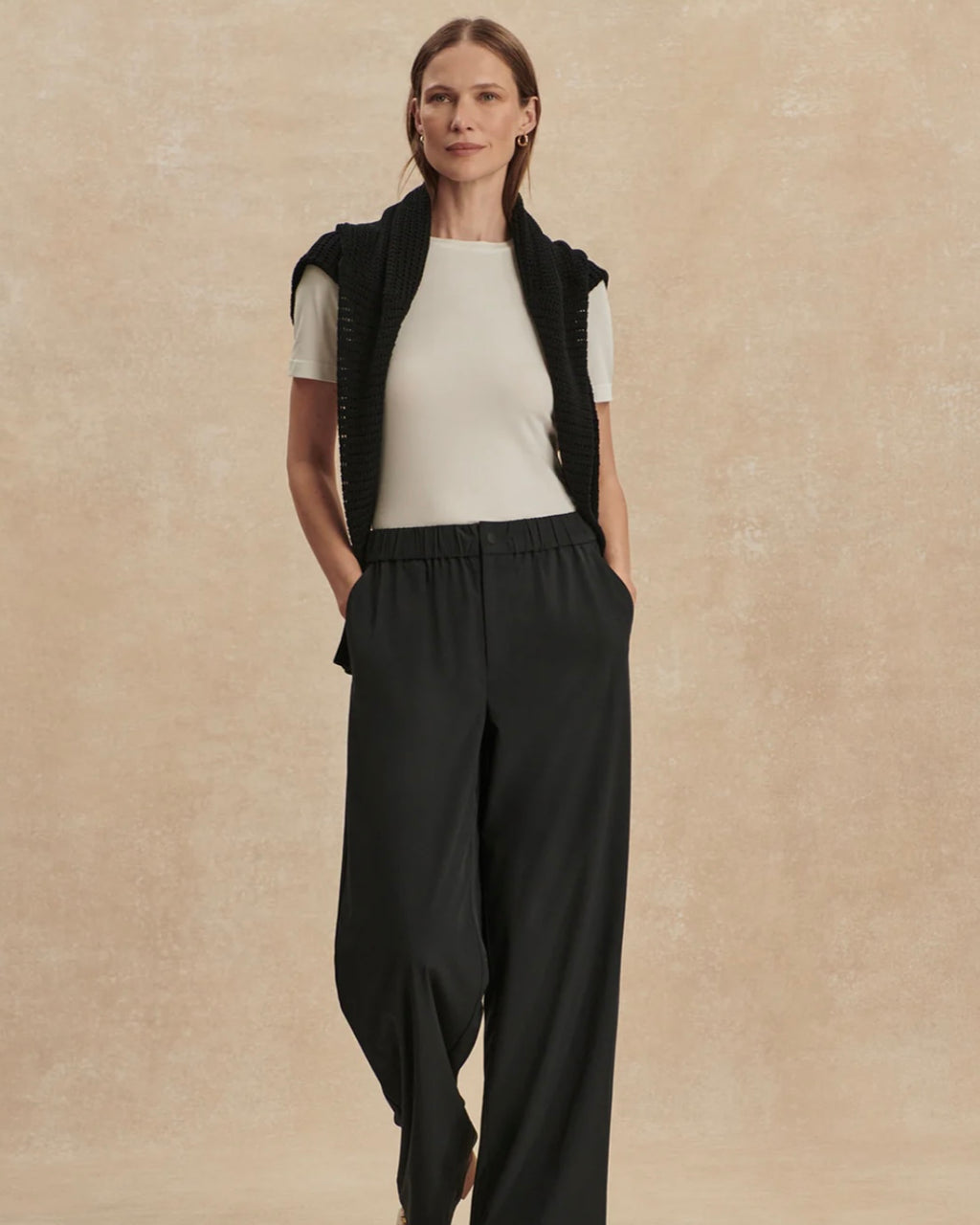 Kayson Wide Leg Pant 29.5” - Black