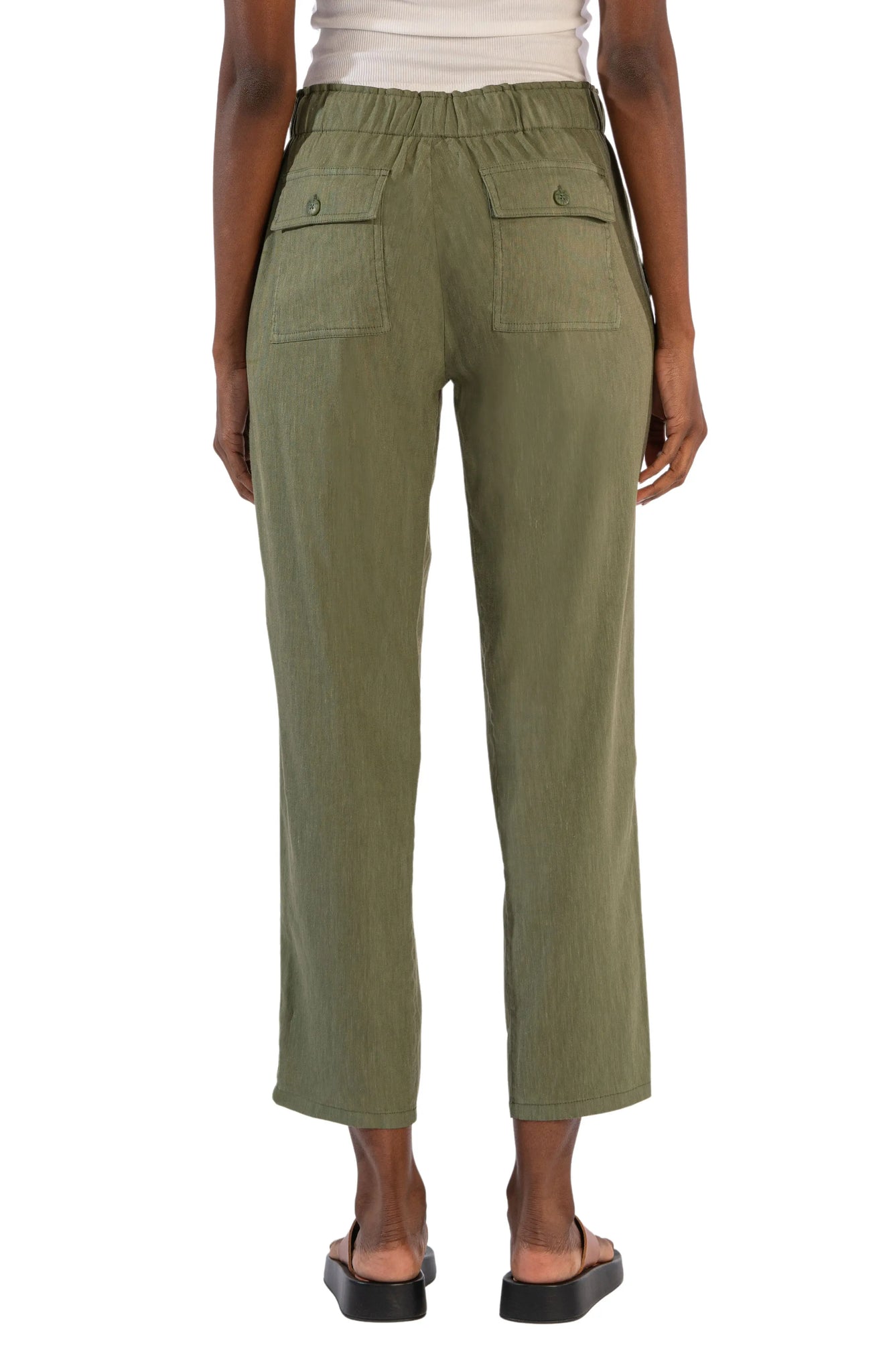 Rosalie Linen Pants - Fern