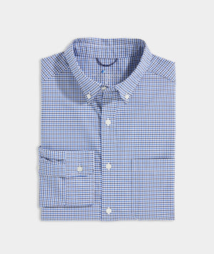 On-The-Go brrrº Tattersall Shirt - Maritime Blue