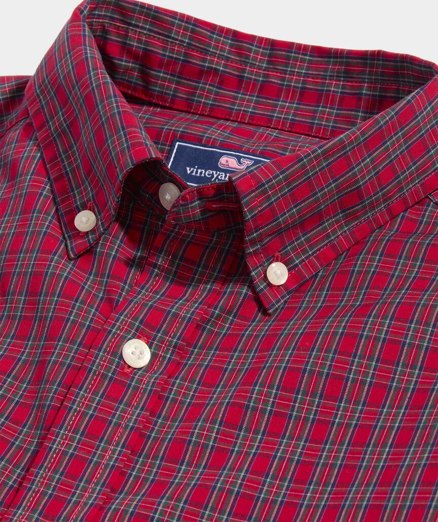 Vineyard Vines Tartan Stretch Poplin Shirt