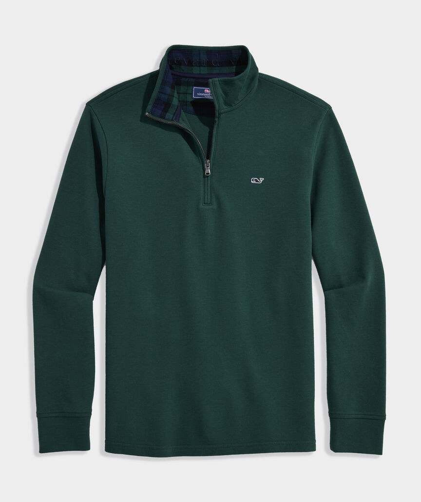 Plaid Collar Saltwater Quarter-Zip