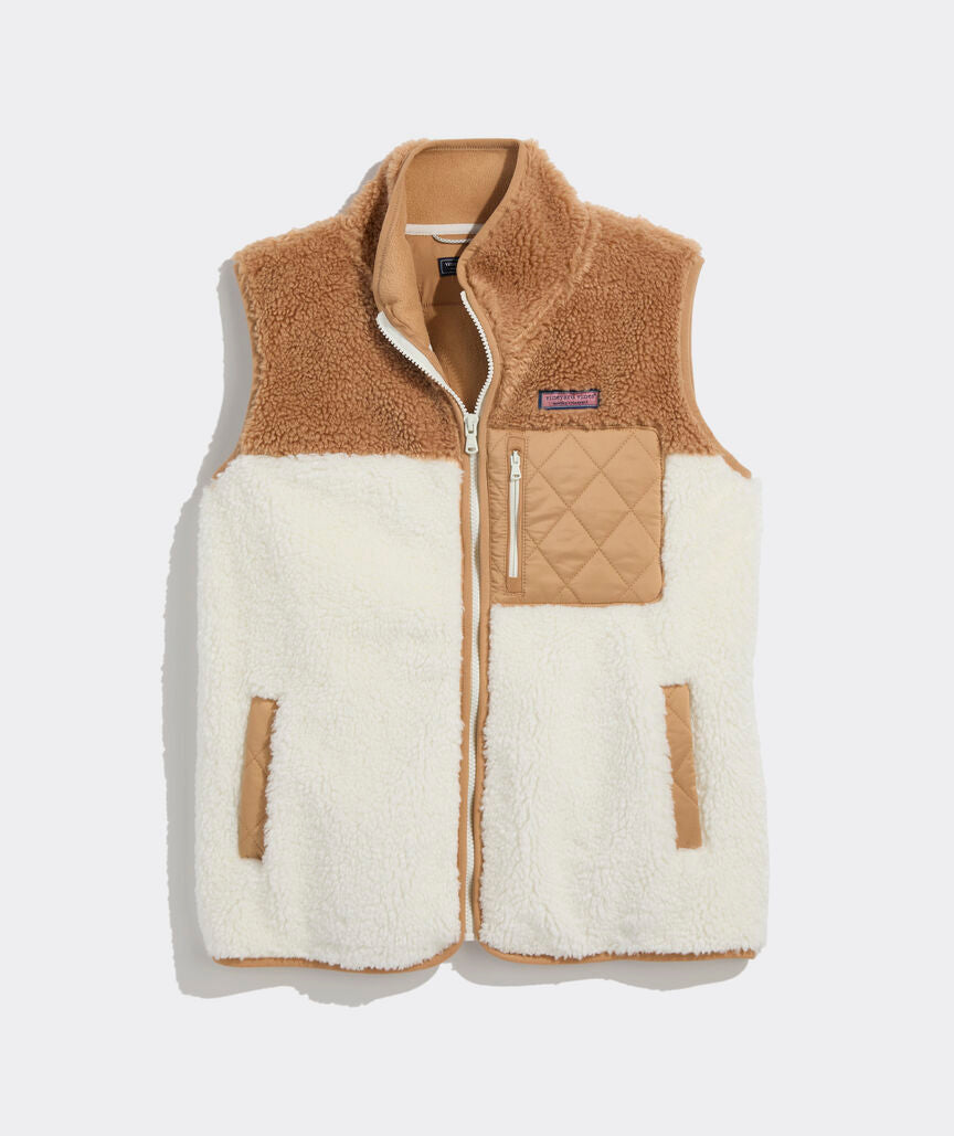 Full-Zip Vest - Marahmallow Colorblock