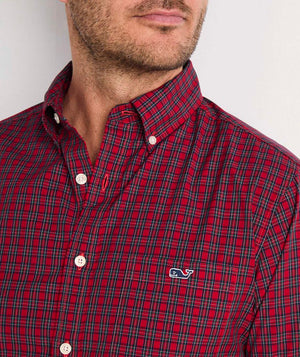 Vineyard Vines Tartan Stretch Poplin Shirt