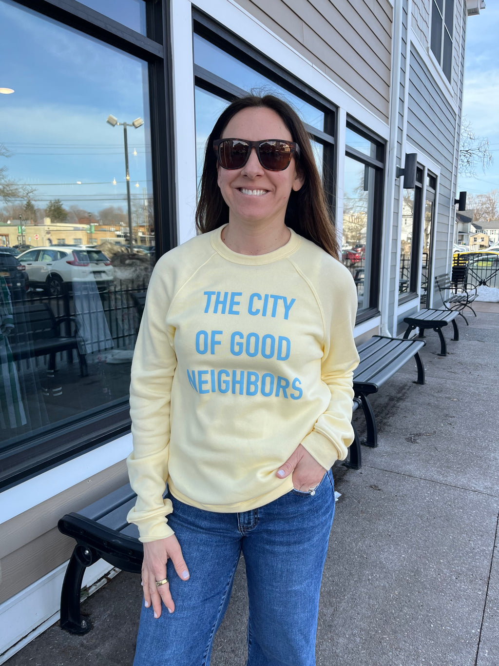 The City of Good Neighbors Sweatshirt - Buttercup