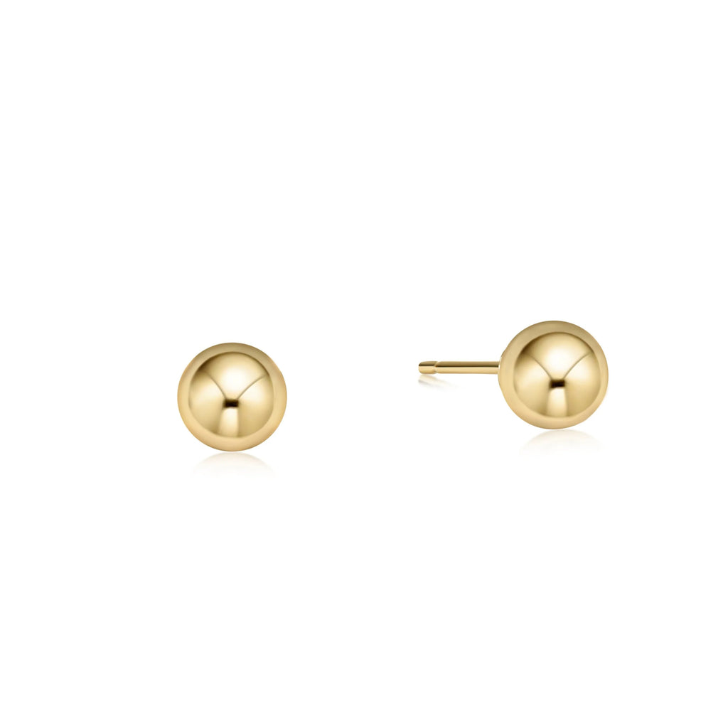 Classic Ball Gold Stud - Molly + Kate 