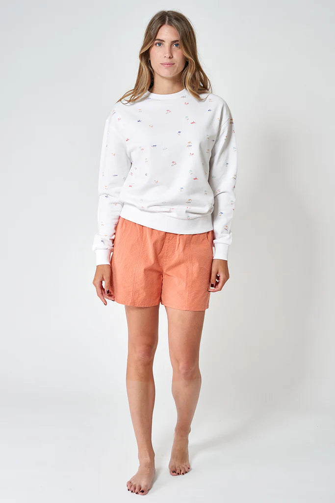 Beach Print Sweatshirt