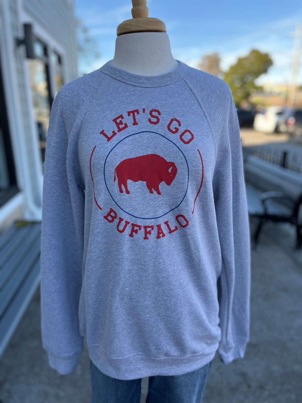Vintage Buffalo Crewneck - Athletic Heather