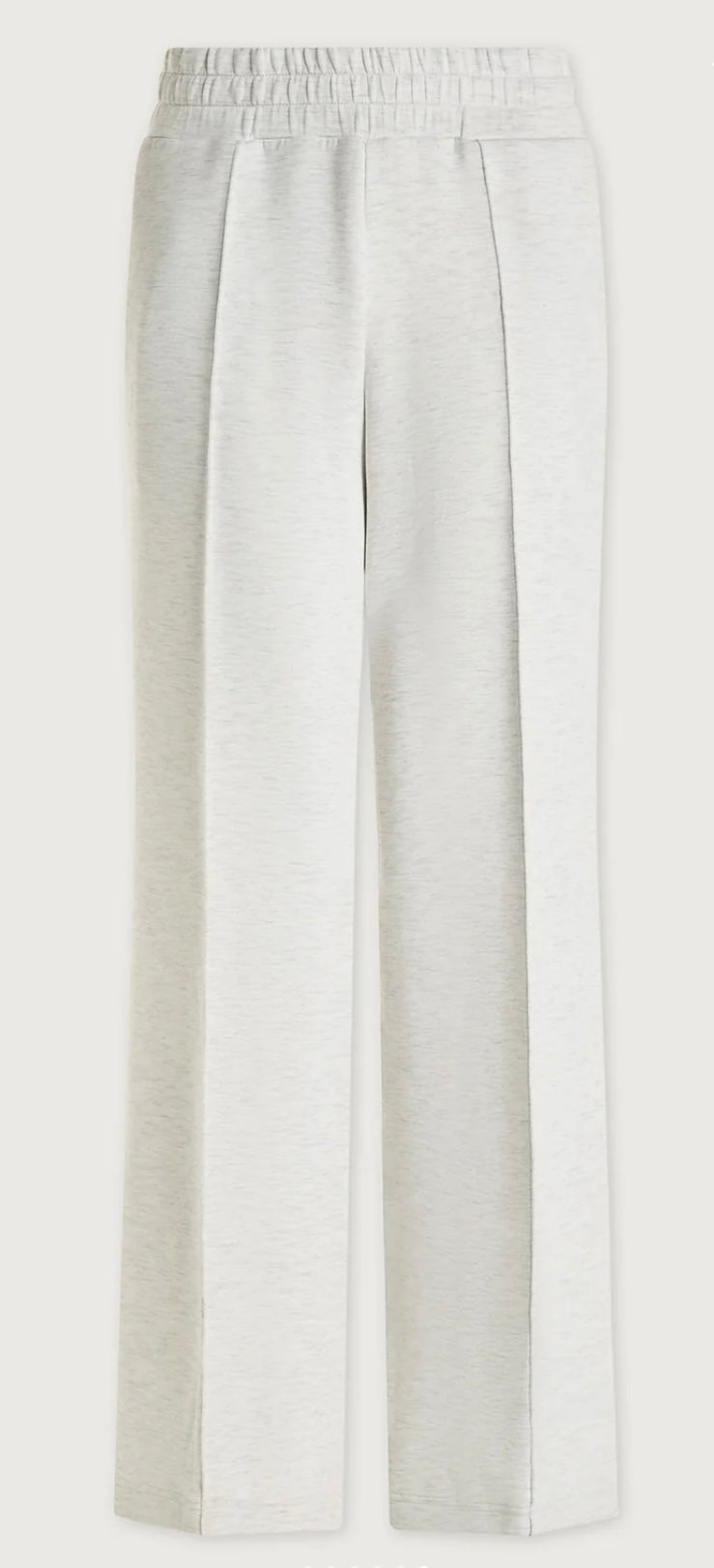 The Wide Leg Pant 28" - Ivory Marl