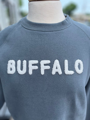 Buffalo Crewneck Sweatshirt - Deep Water Blue