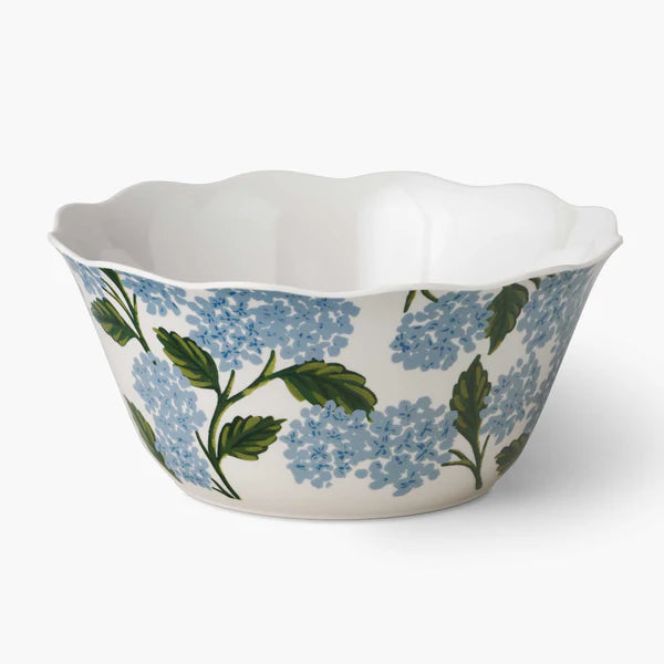 Hydrangea Melamine Serving Bowl