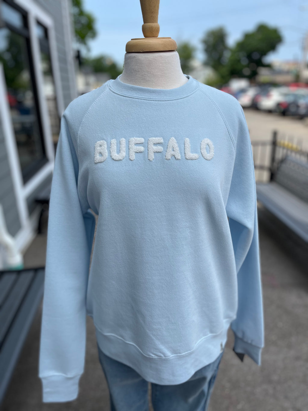 Buffalo Crewneck Sweatshirt - Coastal Blue