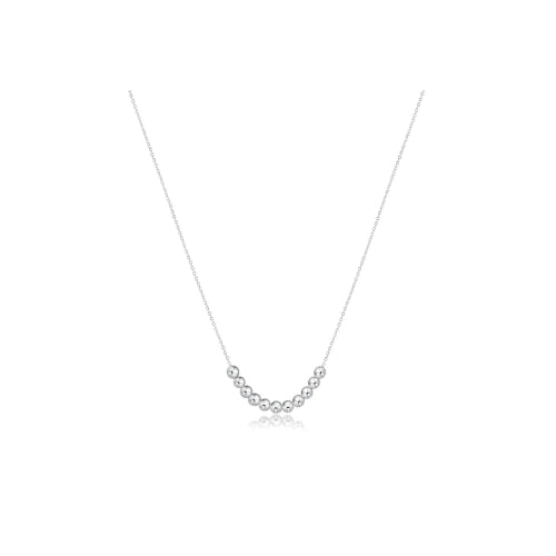 Beaded Bliss Necklace - Silver