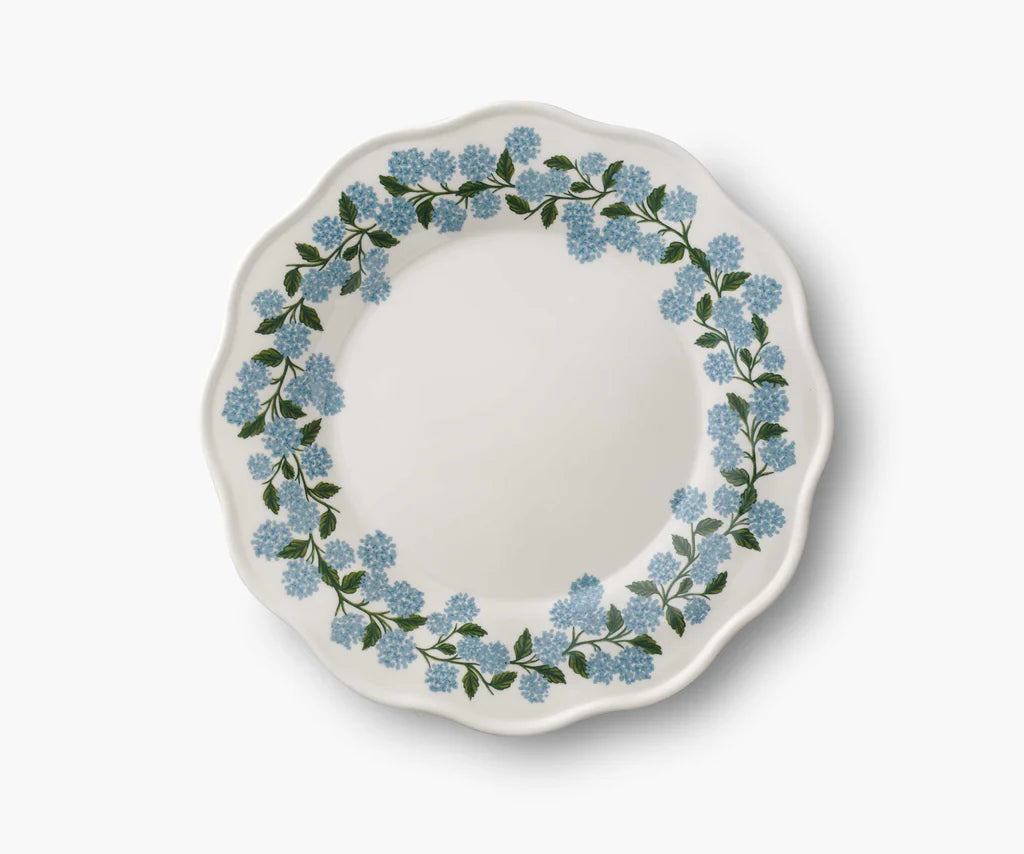 Hydrangea Melamine Assorted Dinner Plates - Set of 4