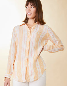 Callie Linen Shirt - Boardwalk Stripe