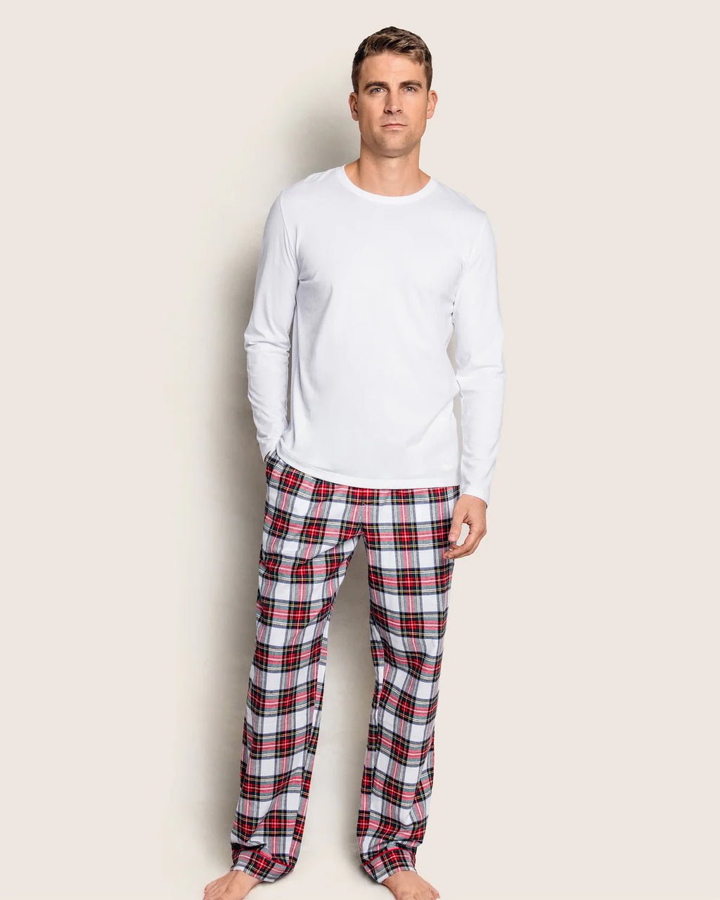 Men's Brushed Twill Pajama Pant in Balmoral Tartan