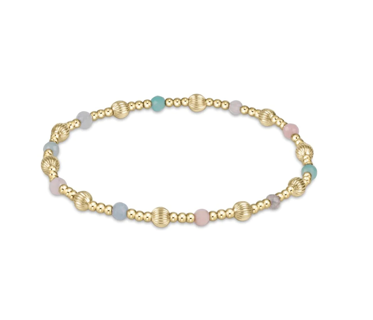 Dignity Sincerity Pattern Bead Bracelet - Gemstones