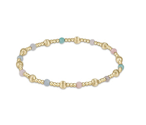 Dignity Sincerity Pattern Bead Bracelet - Gemstones