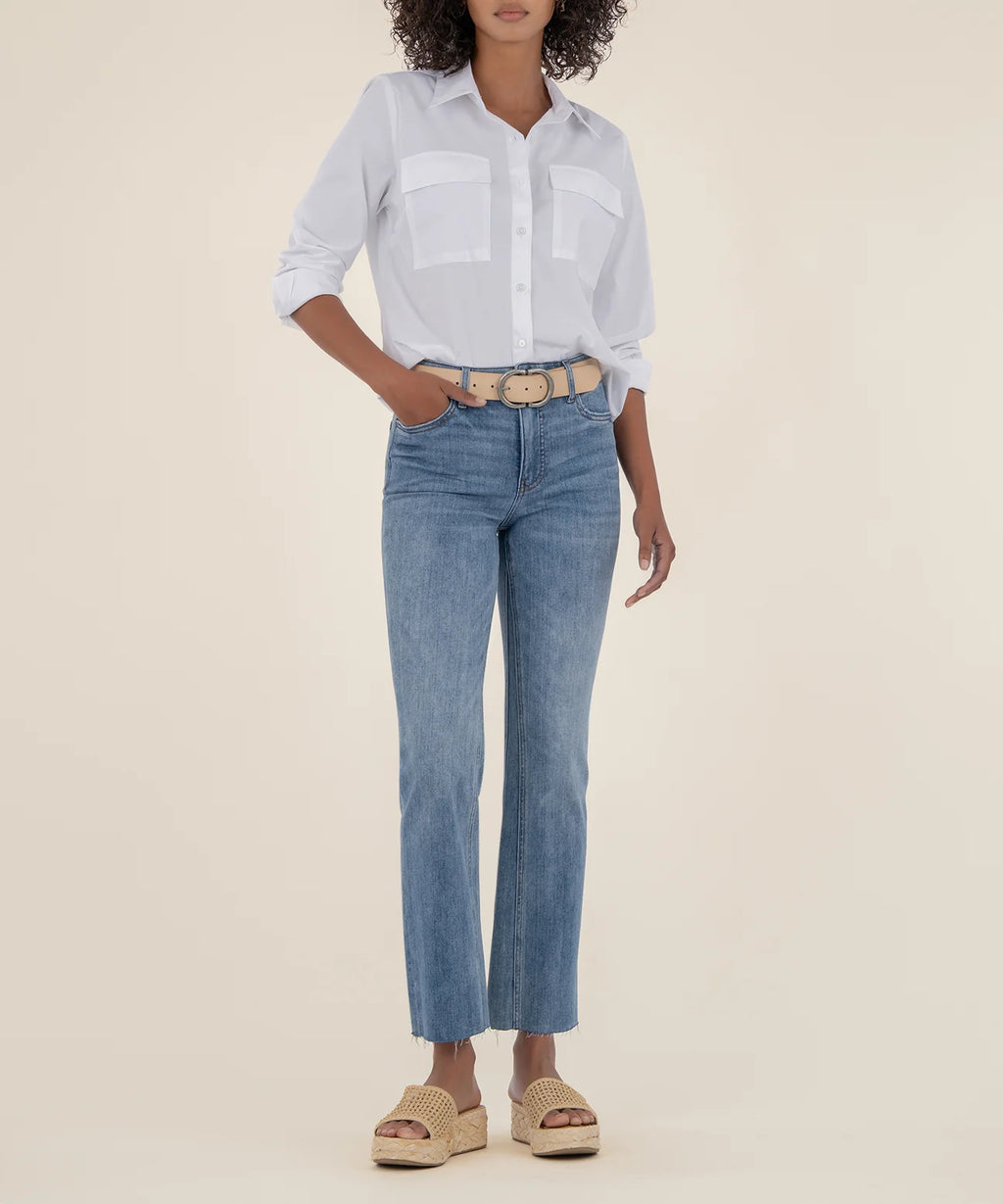 Kelsey High Rise Fab Ab Ankle - Acceptance w/LT Wash