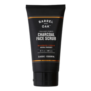 Charcoal Face Scrub - Bourbon Cedar