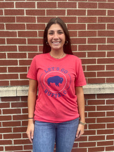 Red Let’s Go Buffalo Tee