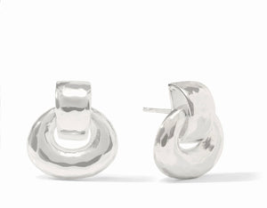 Avalon Demi Doorknocker Earring-Silver