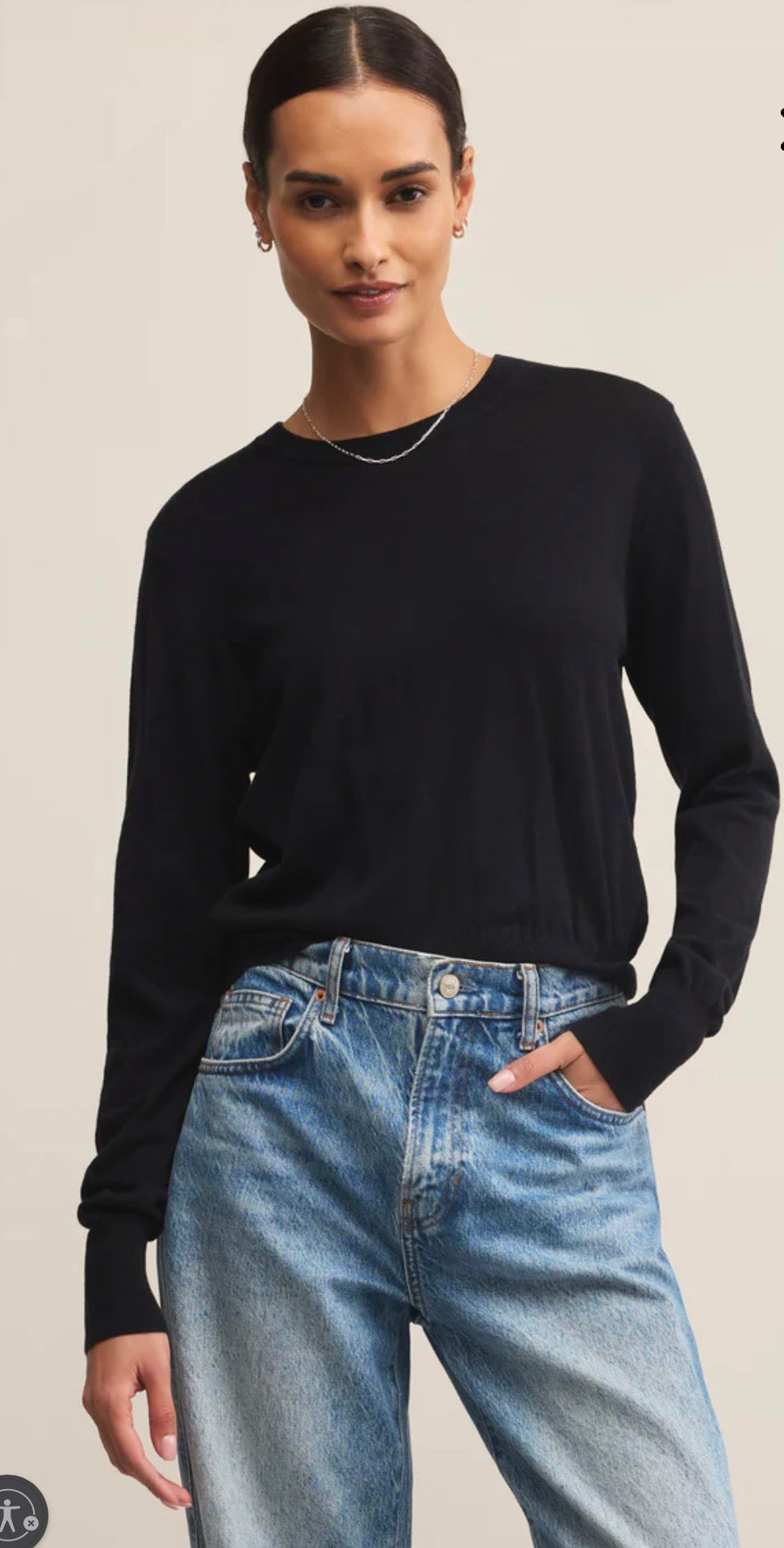 The Perfect Layer Sweater - Black