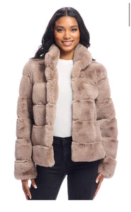 Latte Faux Fur Posh Jacket