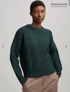 Mondain Cable Knit - Darkest Spruce