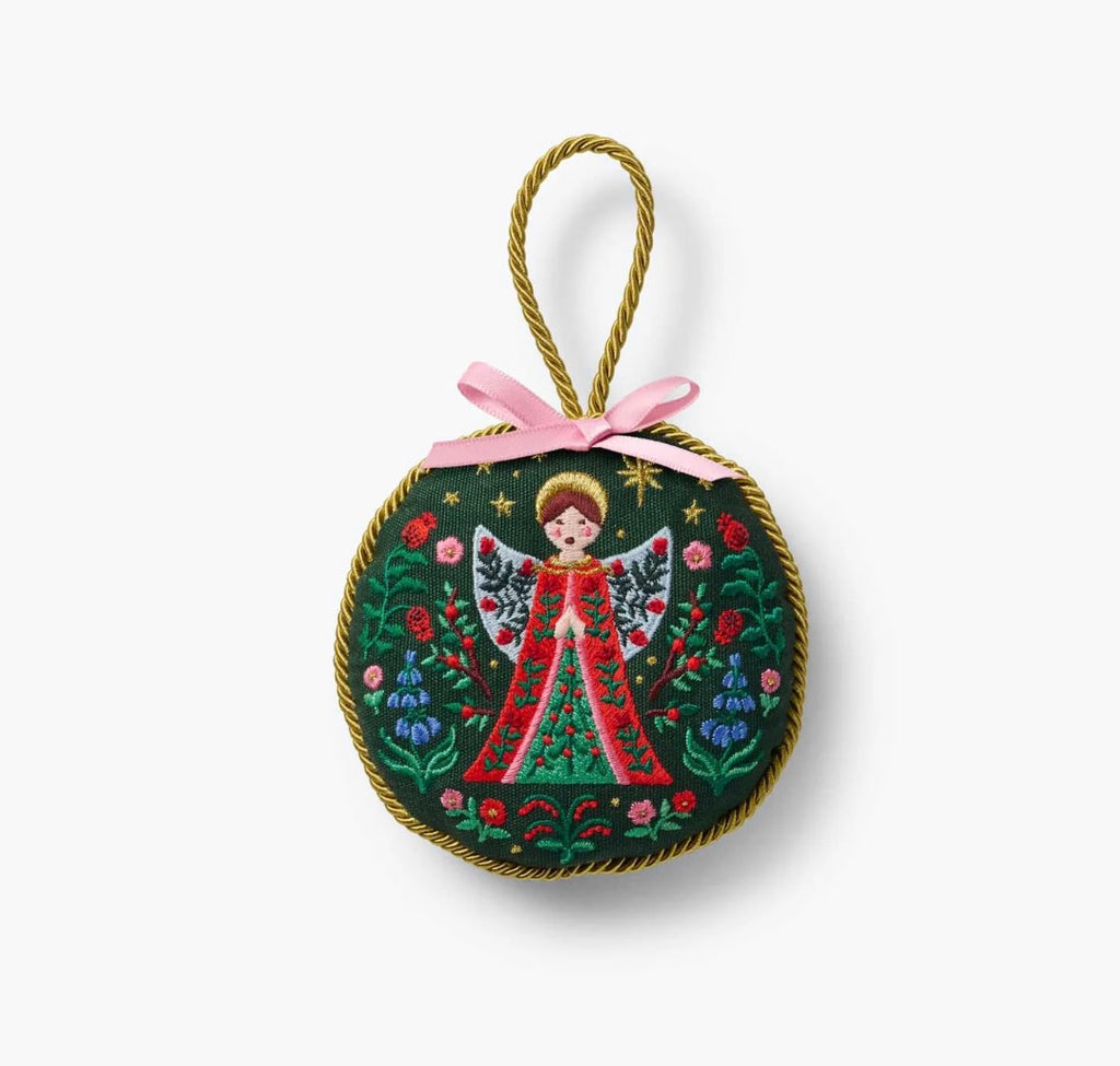 Embroidered Angel Ornament