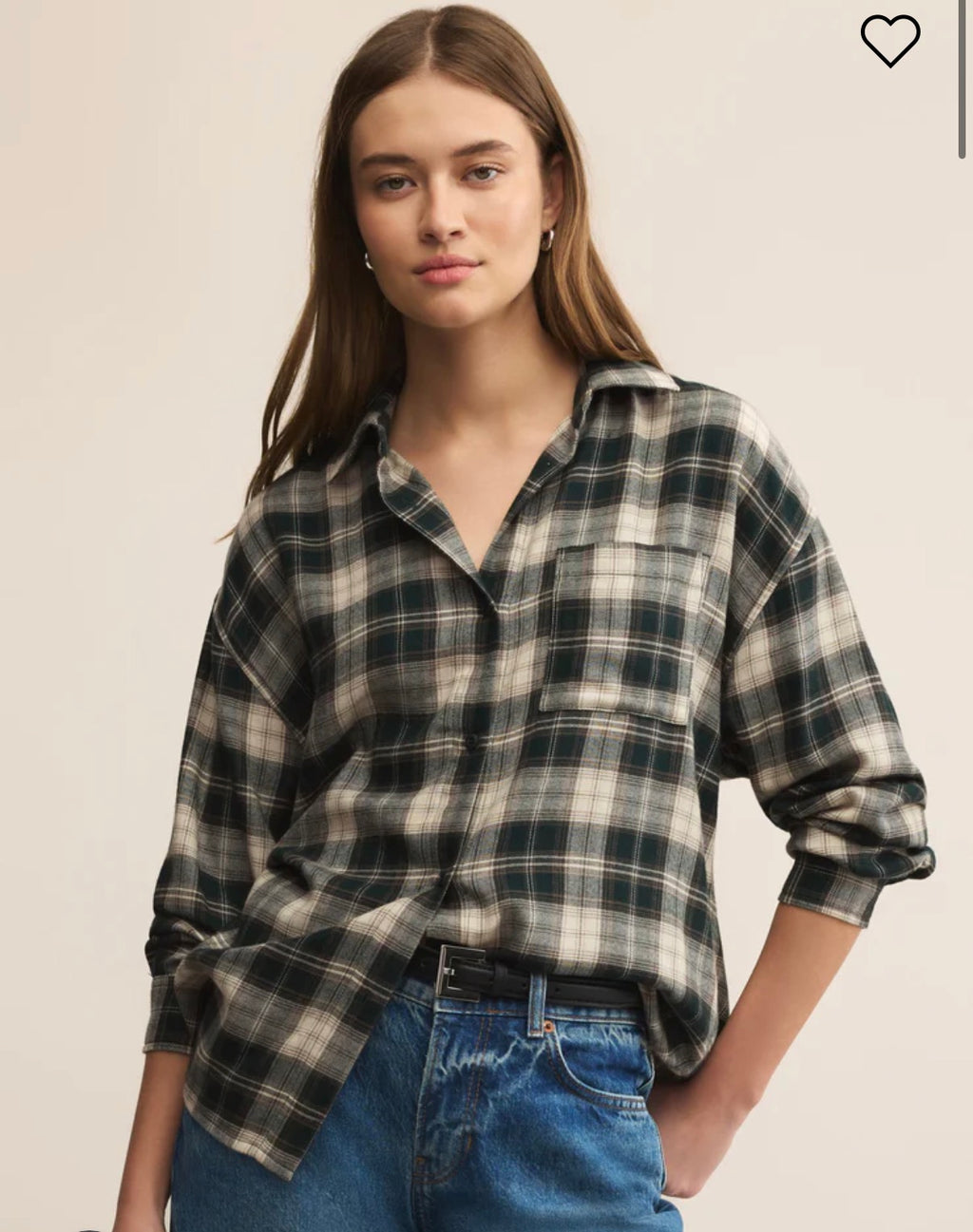 River Plaid Button Up - Garland Green