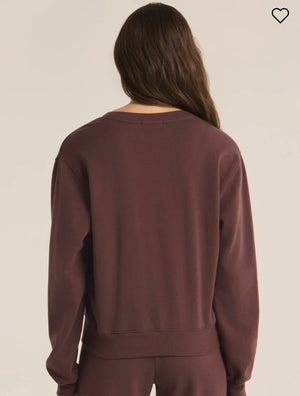 Classic Crew Sweatshirt - Dark Truffle