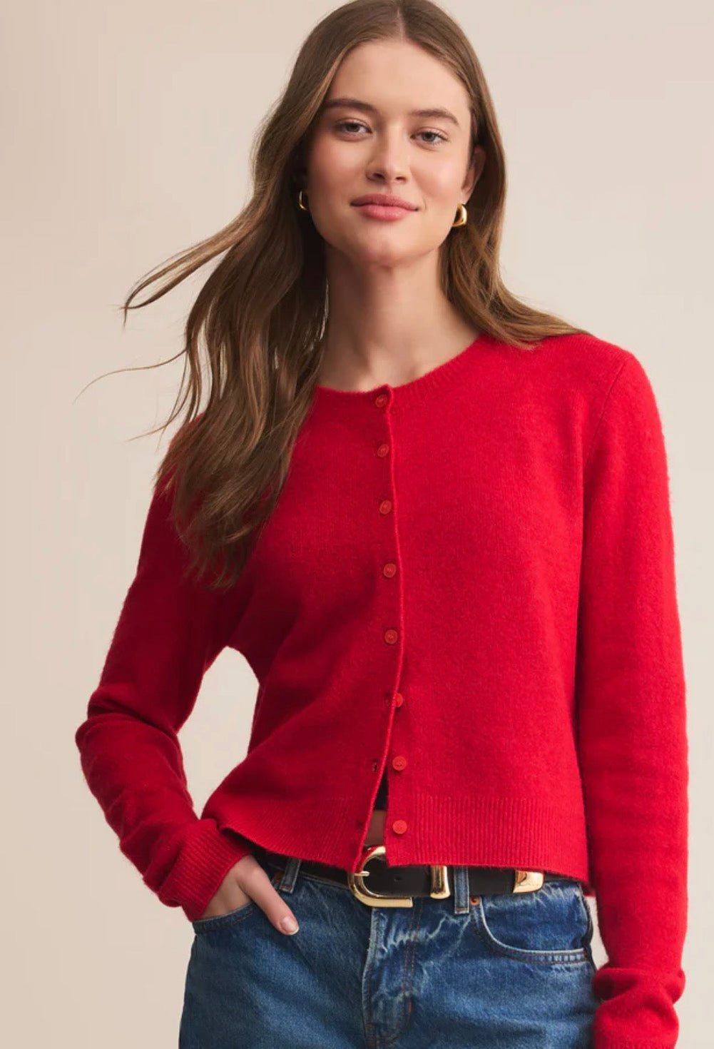 Medina Cardigan - Festive Red