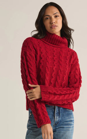 Tied To You Sweater - Red