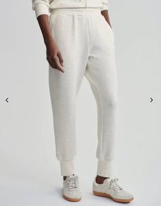 The Slim Cuff Pant 25" - Ivory Marl Fleck