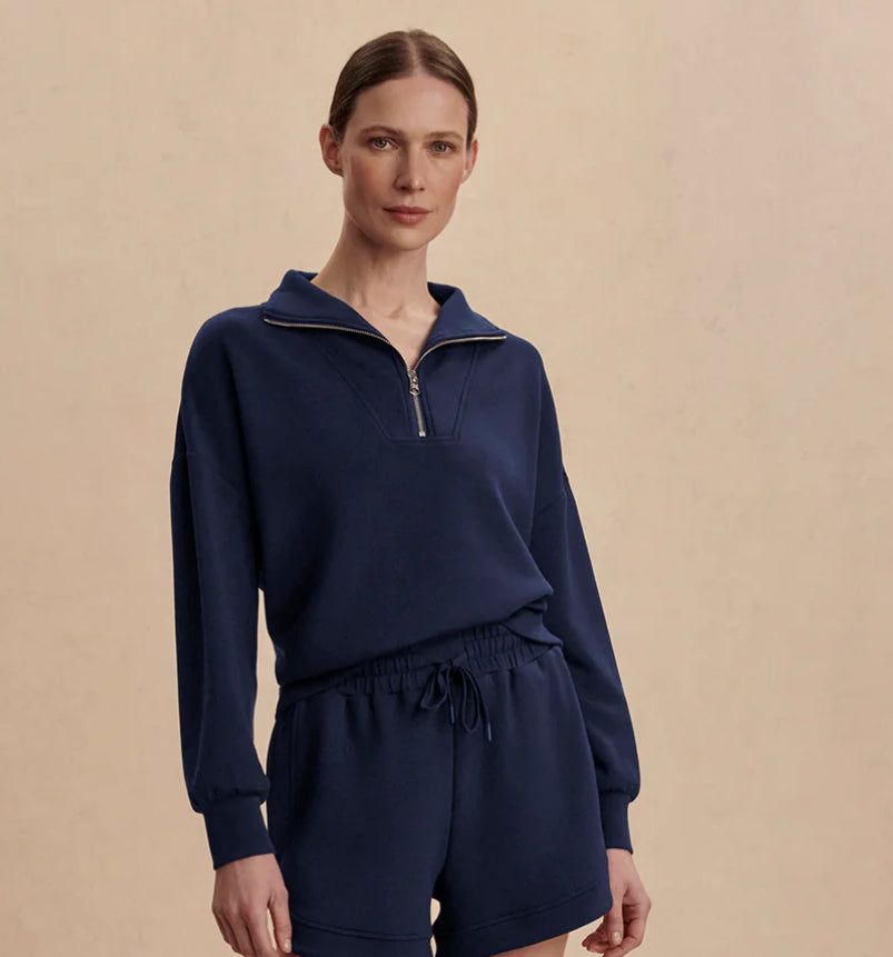 Hawley Half-Zip Sweat - Navy