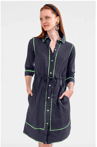 Glance My Way Navy Dress