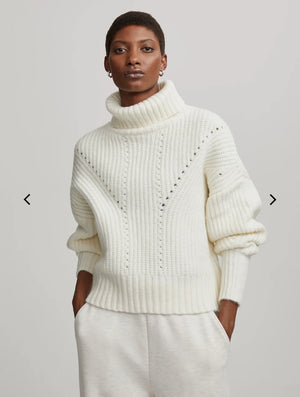 Rogan Cropped Knit - Egret