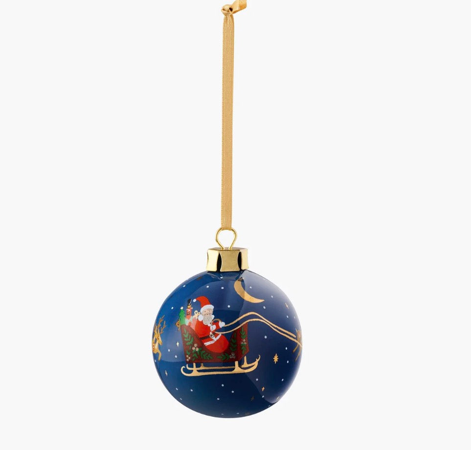 Christmas Delivery Porcelain Ornament