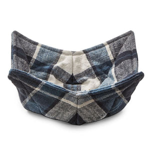 Navy Plaid Bowl Cozy