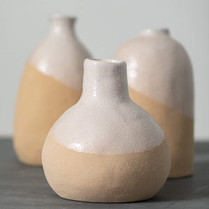 Stoneware Vase Trio